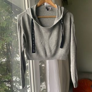 Cropped Knit Hoodie Don’t call me bae